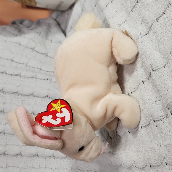 🕸Vintage Ty Beanie Baby Original Nibbler Bunny 1999 P.E. Pellets - Picture 2 of 11